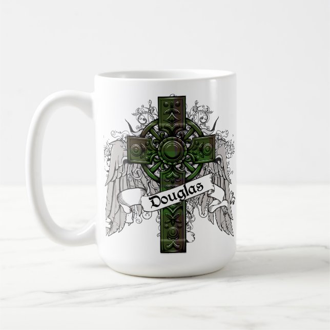 Caneca De Café Douglas Tartan Cross (Esquerda)