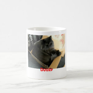 Caneca De Café Dougy o gato persa