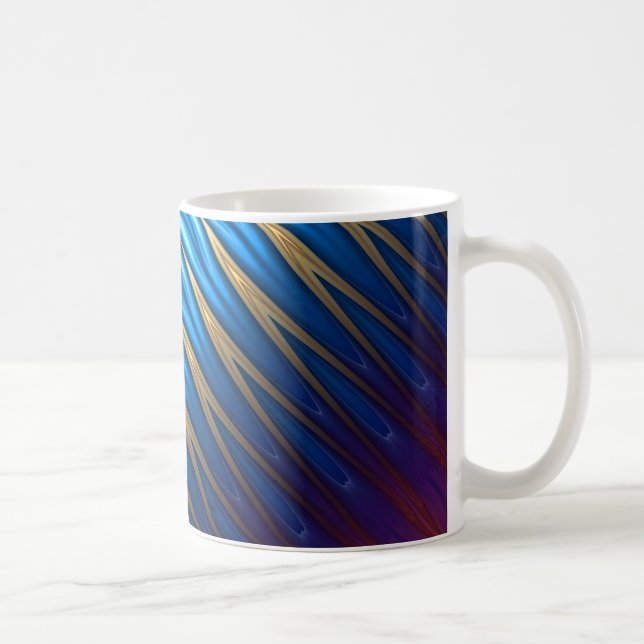 Caneca De Café Dourada da Cordilha Azul (Direita)