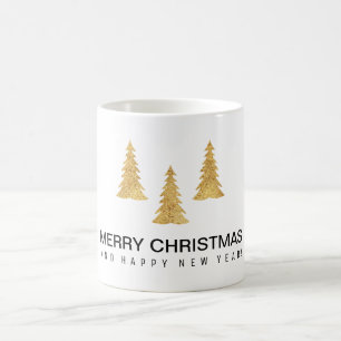 Caneca De Café Dourado Natal