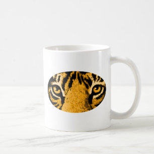 Caneca De Café Dourado Tigre Olhos O MUSEUM Zazzle Oferece