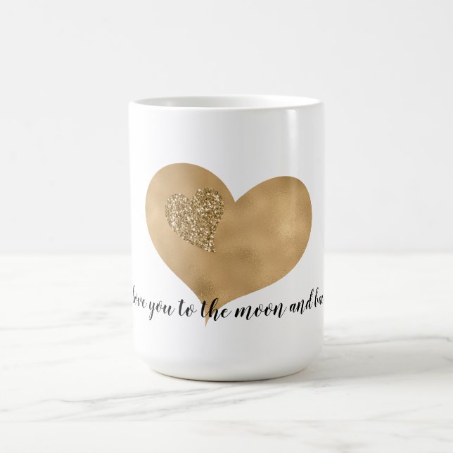 Caneca De Café Dourados Copos De Amor Com Glam (Centro)