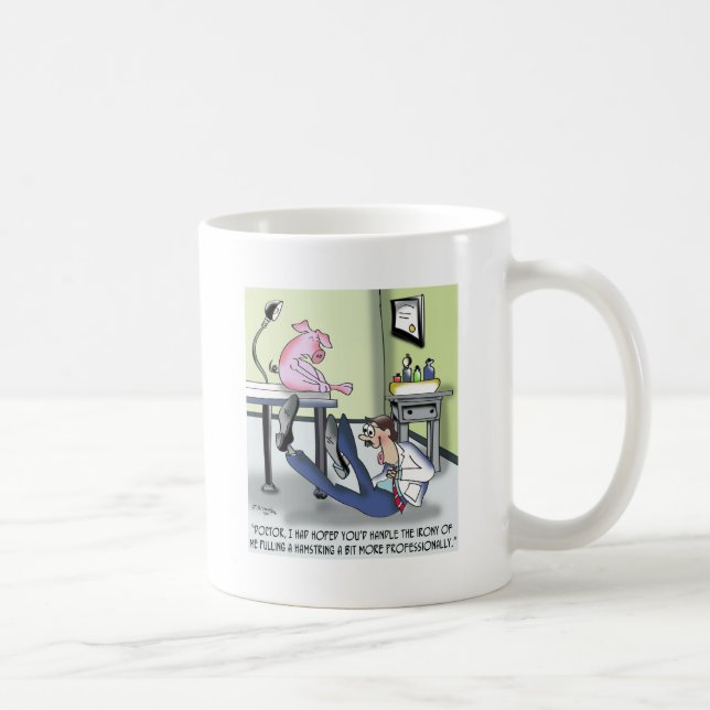 Caneca De Café Doutor Handles Pulou Hamstring Sem Profissionaliza (Direita)