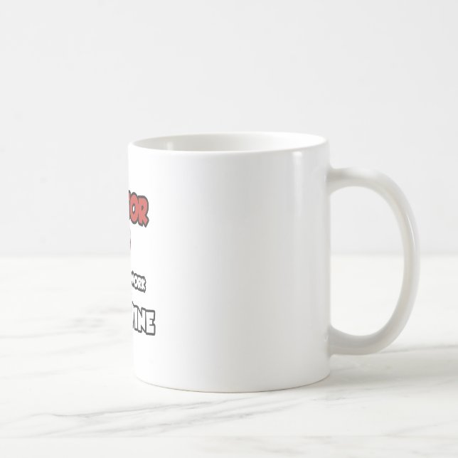 Caneca De Café Doutor... Trabalhará Para O Vinho (Direita)