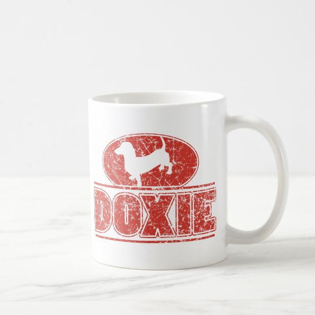 Caneca De Café DOXIE-in-Circle-Distress (Direita)