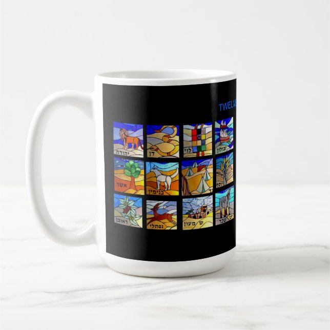 CANECA DE CAFÉ DOZE TRIBOS DE ISRAEL (Esquerda)