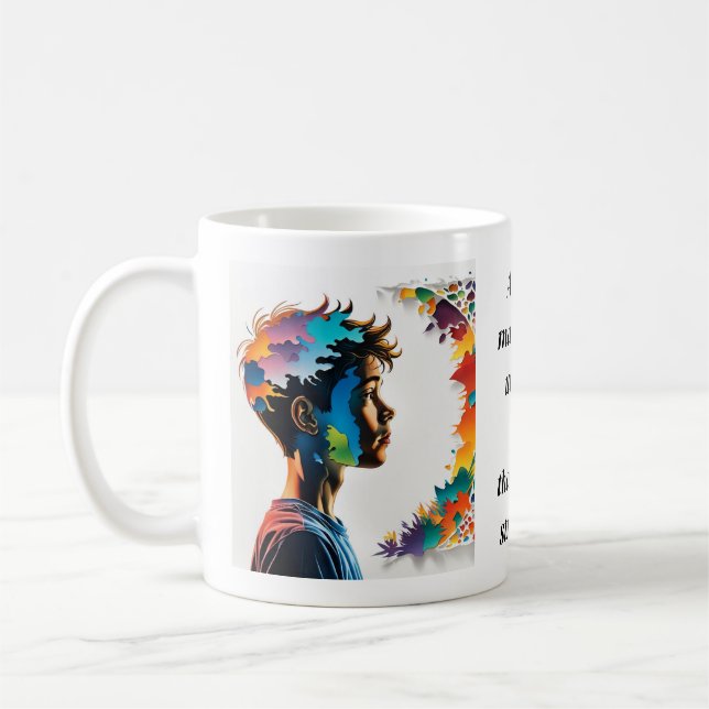 Caneca De Café Dr.Anders Osborne Ph.D. - Citação Positiva de ADHD (Esquerda)