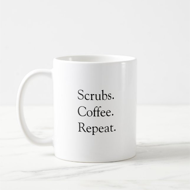 Caneca De Café Dr. Mug Scrubs Coffee Repetir (Esquerda)