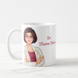 Caneca De Café Dr. Name Personalizado Melhor Médico Dotado Mug de