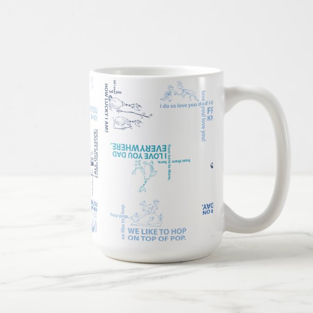 Caneca De Café Dr. Seuss | Citação do Dia dos Pais (Direita)