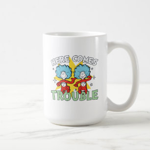 Caneca De Café Dr. Seuss Coisa Um Coisa Dois Aqui Vem o Problem