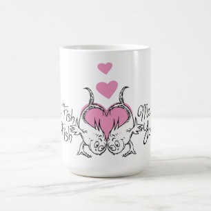 Caneca De Café Dr. Seuss Dia dos Namorados Um Peixe Dois Peixes