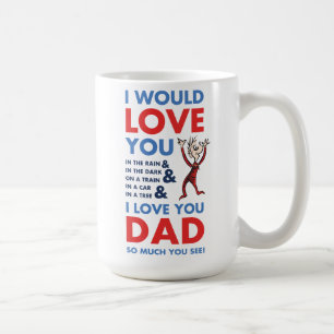 Caneca De Café Dr. Seuss   Eu Amo Você Papai Tanto Como Você Vê