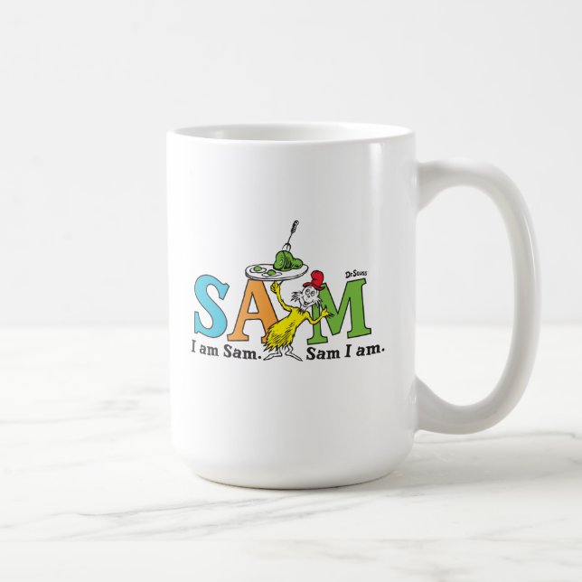 Caneca De Café Dr. Seuss Eu Sou Sam. Sam, Estou. (Direita)