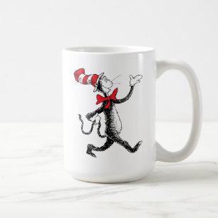 Caneca De Café Dr. Seuss Gato na Marcha do Chapéu