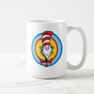 Caneca De Café Dr. Seuss Gato no Chapéu Gráfico da Cabeça