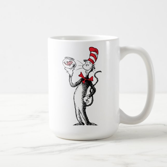 Caneca De Café Dr. Seuss | Gato no Chapéu & Krinklebine (Direita)