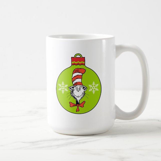 Caneca De Café Dr. Seuss | Grinch | Gato no Chapéu Enfeite (Direita)