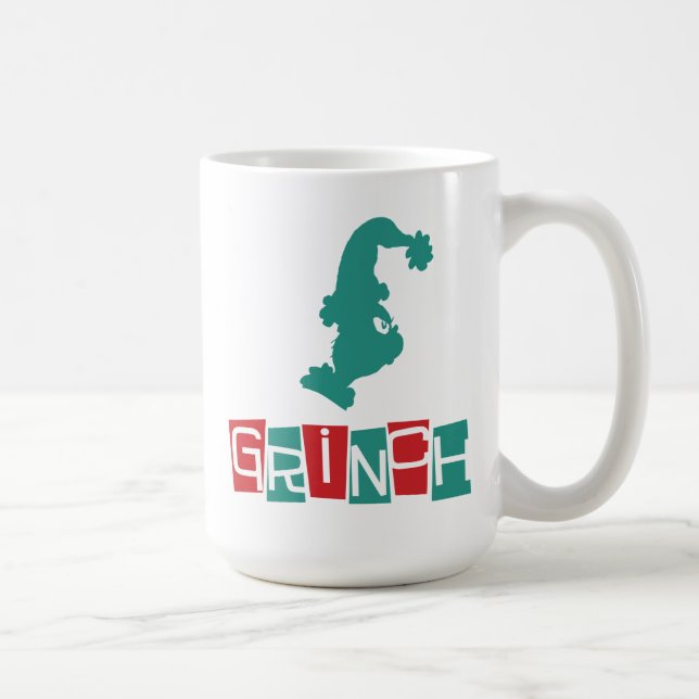 Caneca De Café Dr. Seuss | Grinch - Vermelho & Verde (Direita)