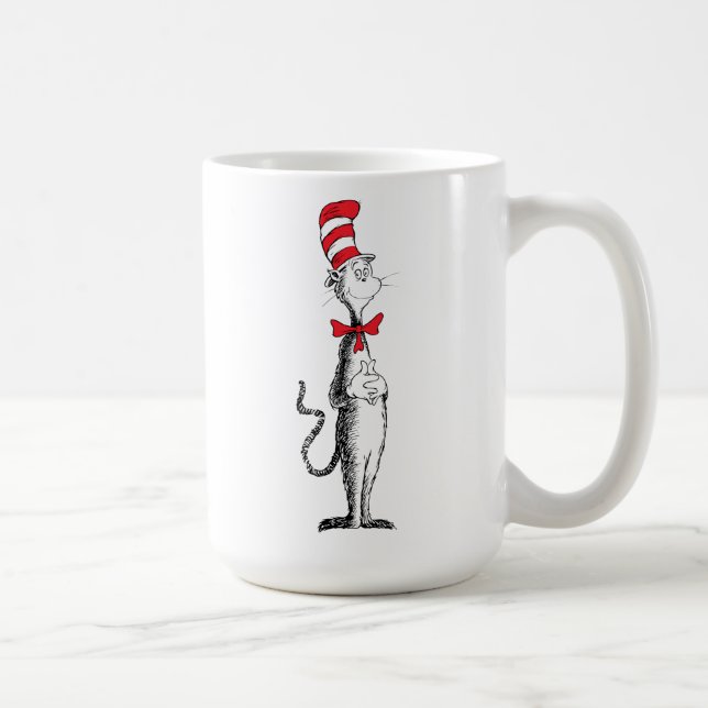 Caneca De Café Dr. Seuss O Gato no Chapéu em Pé (Direita)
