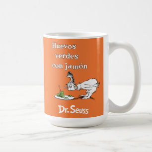 Caneca De Café Dr. Seuss Ovos Verdes e Presunto em Espanhol