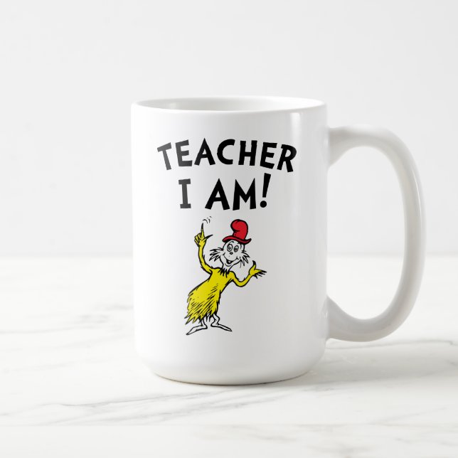 Caneca De Café Dr. Seuss | Professor Eu Sou! (Direita)