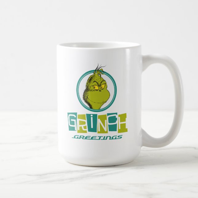 Caneca De Café Dr. Seuss | Saudações do Grinch (Direita)