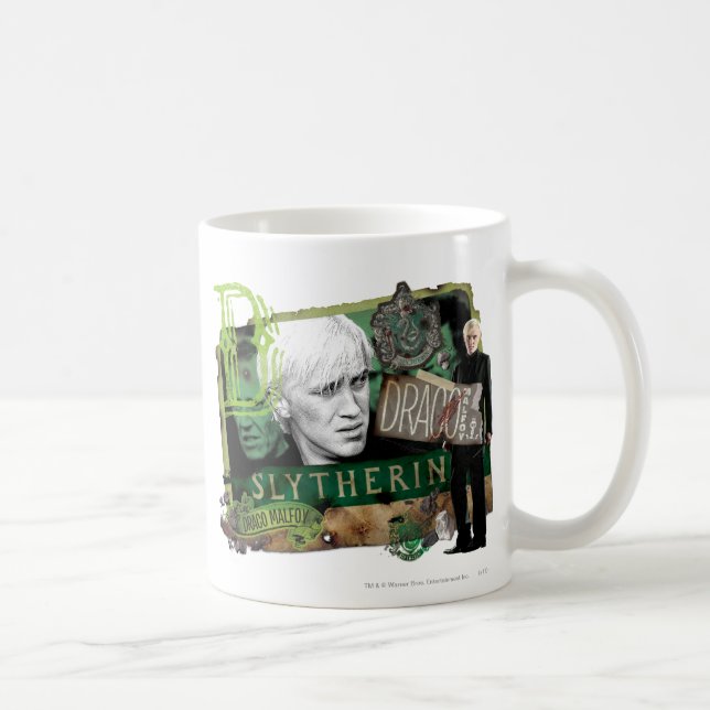 Caneca De Café Draco Malfoy Collage 1 (Direita)
