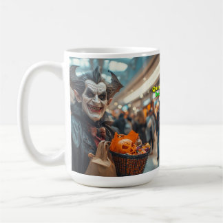 Caneca De Café Dracula Goes Shopping