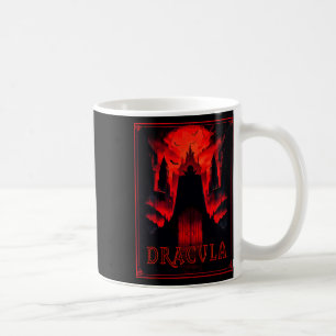 Caneca De Café Dracula Gothic Horror Vamire Art - halloween Vampi