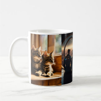 Caneca De Café Draga de vidro com Wash de Aquarela