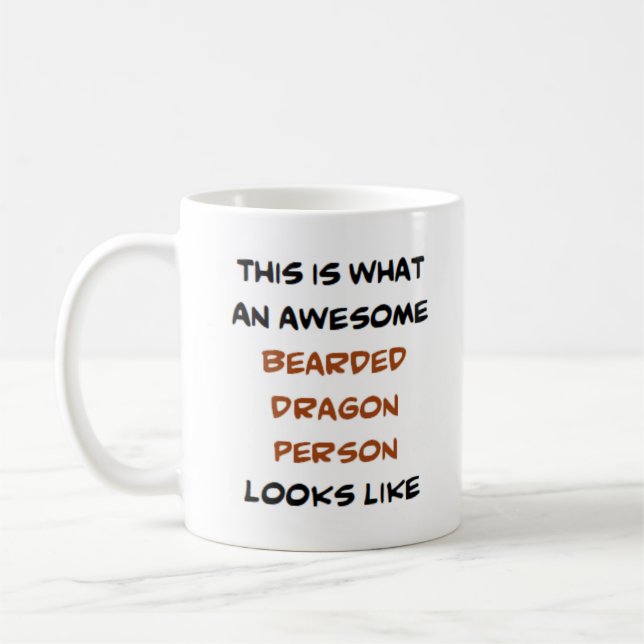 Caneca De Café Dragão barbudo, incrível Mug (Esquerda)