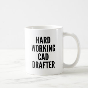 Caneca De Café Dragão CAD de Trabalho de duro