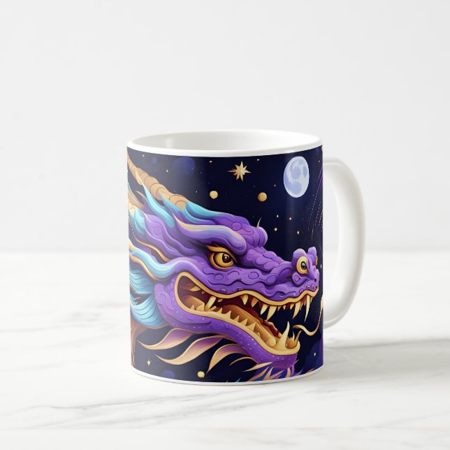 caneca de café dragão celestial (Frente Esquerda)