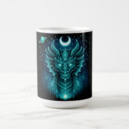 Caneca De Café Dragão Celestial – Galáxia da Mitologia Cósmica da