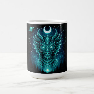 Caneca De Café Dragão Celestial – Galáxia da Mitologia Cósmica da