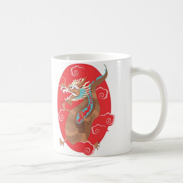 Caneca De Café Dragão Chinês (Direita)