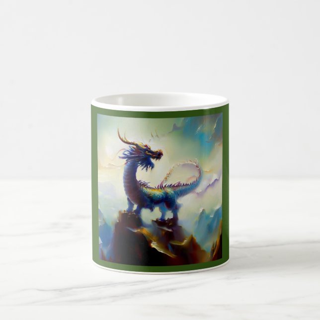 Caneca De Café Dragão chinês (12) (Centro)