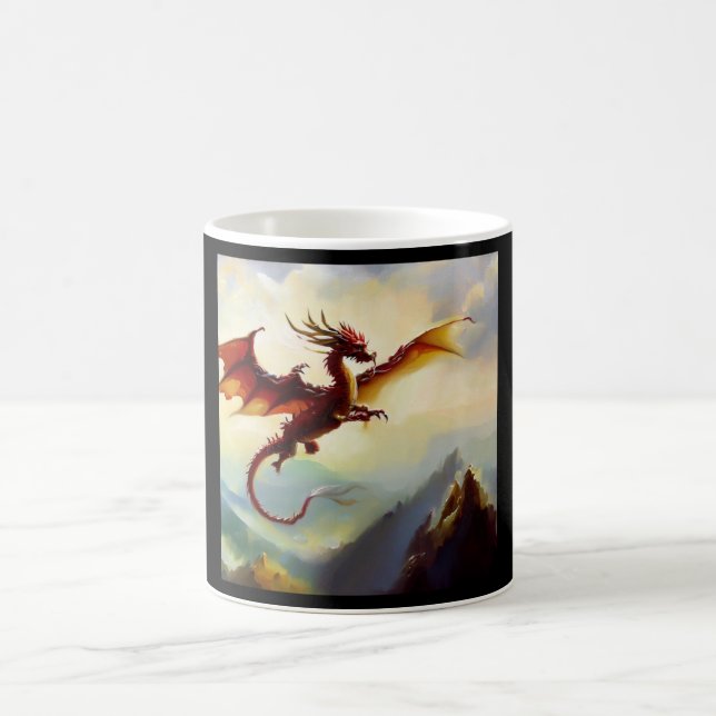 Caneca De Café Dragão chinês (7) (Centro)