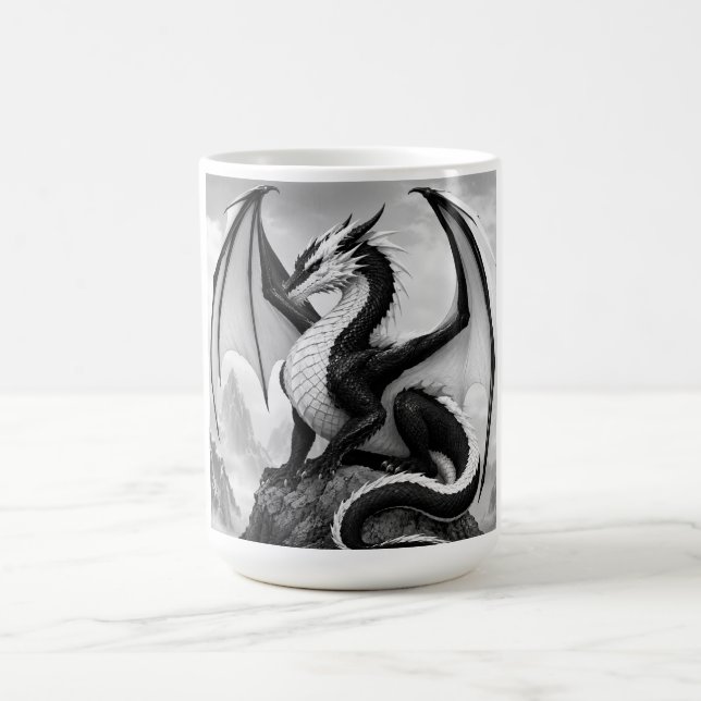 Caneca De Café Dragão da Chama Sombra (Centro)