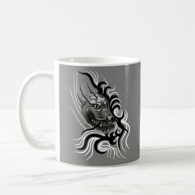 Caneca De Café Dragão da China em Tattoostyle (Esquerda)