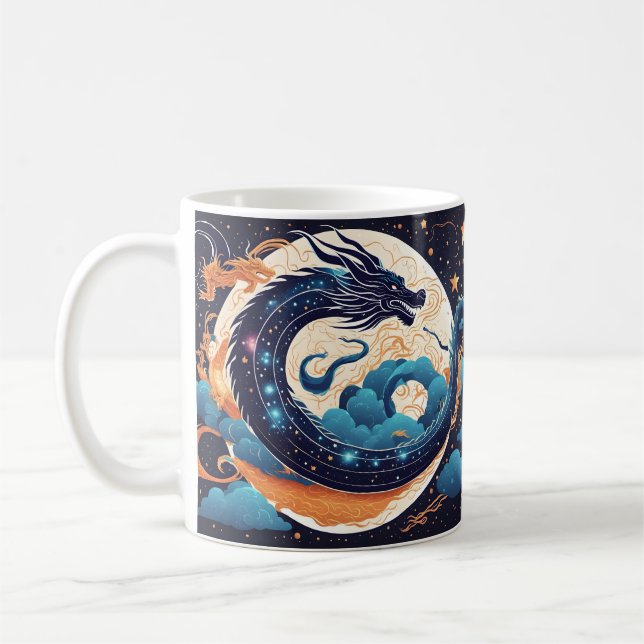 caneca de café dragão da lua (Esquerda)