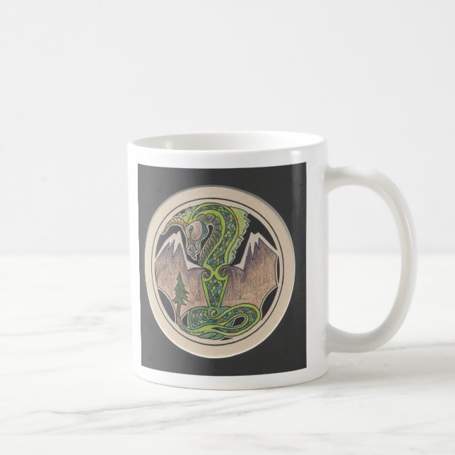 Caneca De Café Dragão da terra (Direita)