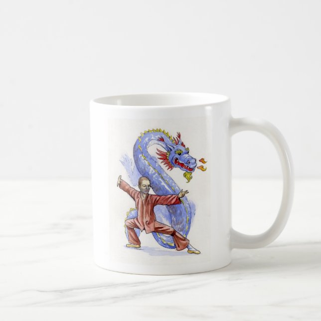 Caneca De Café Dragão de Kung Fu (Direita)