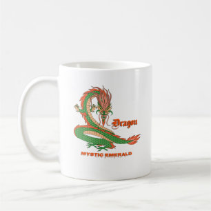 Caneca de Café Dragão Esmeralda Místico – Criatura