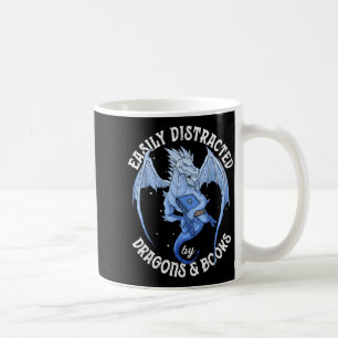 Caneca De Café Dragão leitor facilmente distraído pelo amante de