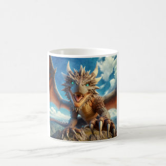 Caneca De Café Dragão-Montanha