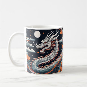 caneca de café dragão noturno