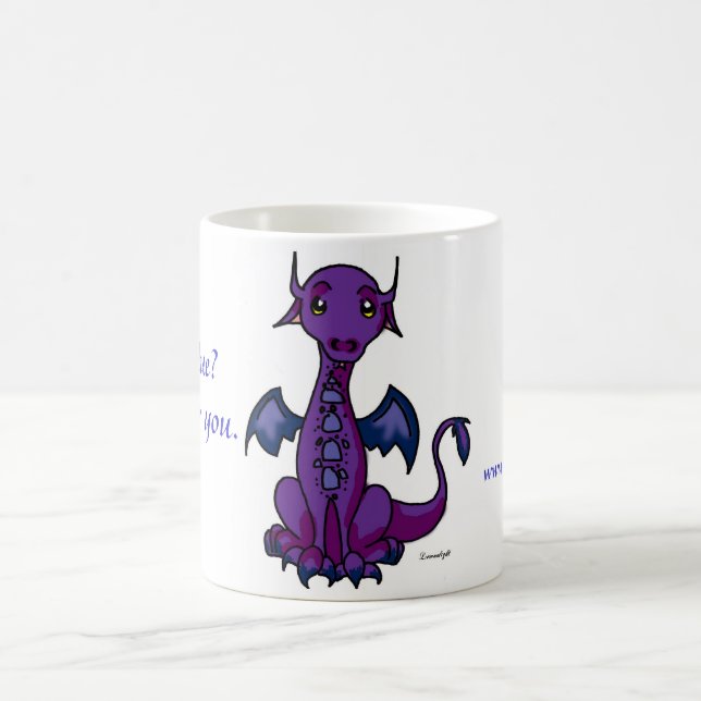 Caneca De Café Dragão, sentindo azul? (Centro)