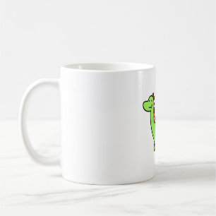 Caneca De Café Dragão Verde Kawaii